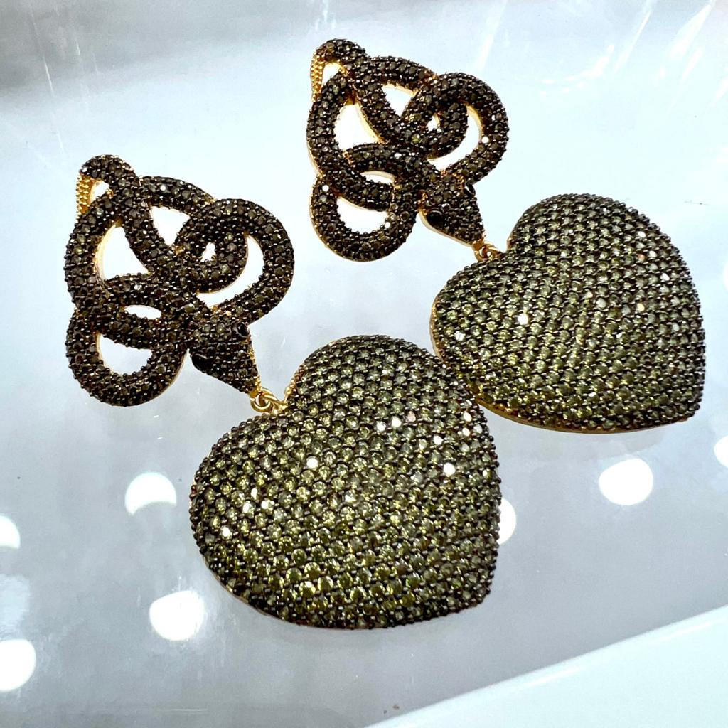 Aretes chapa de oro