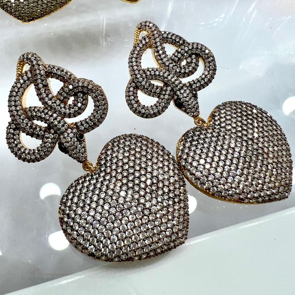 Aretes chapa de oro
