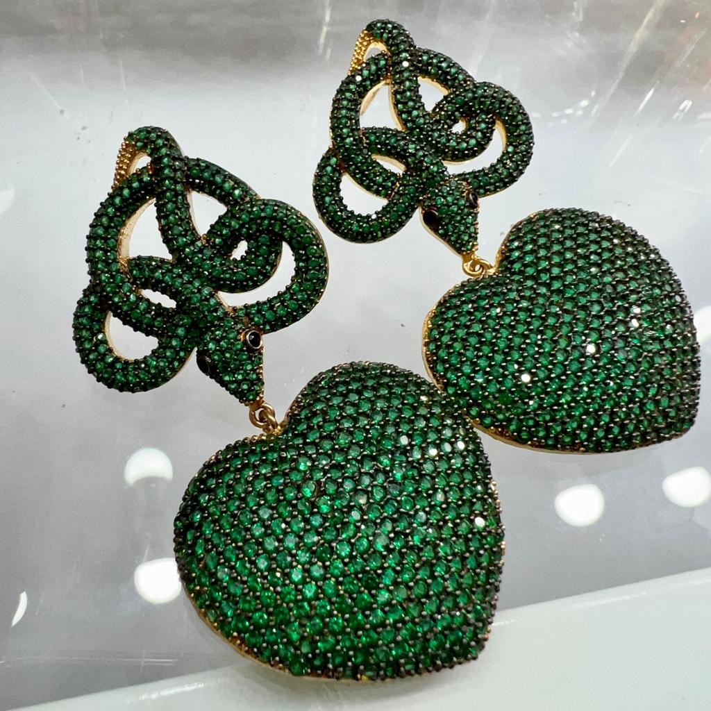 Aretes chapa de oro