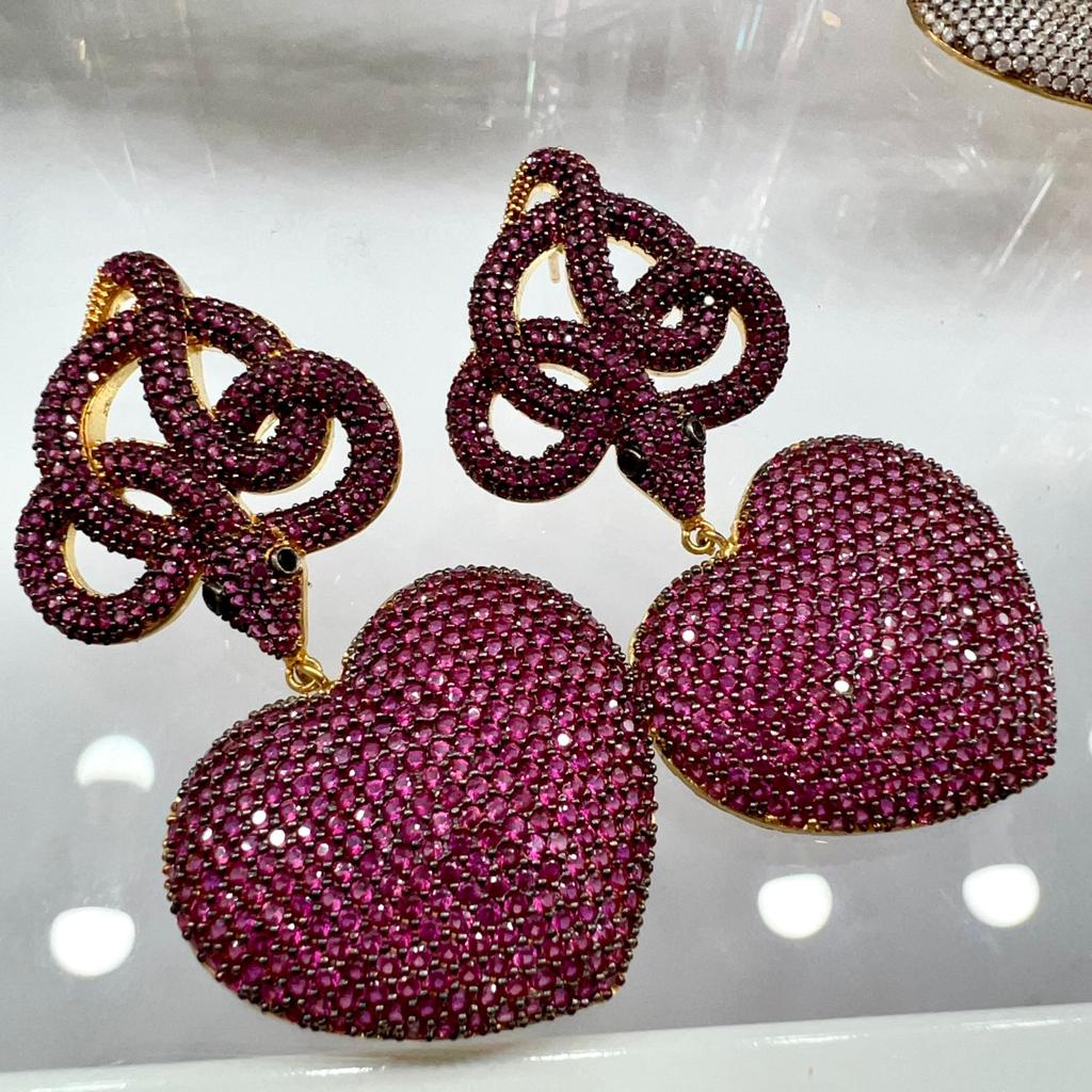 Aretes chapa de oro